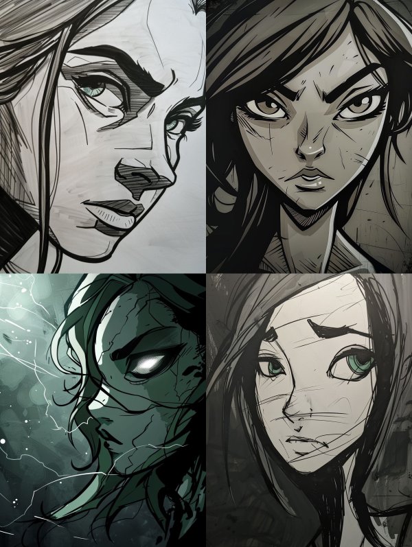 Bold Ink Graphic Portraiture