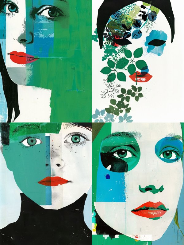 Abstract Pop Art Portraiture