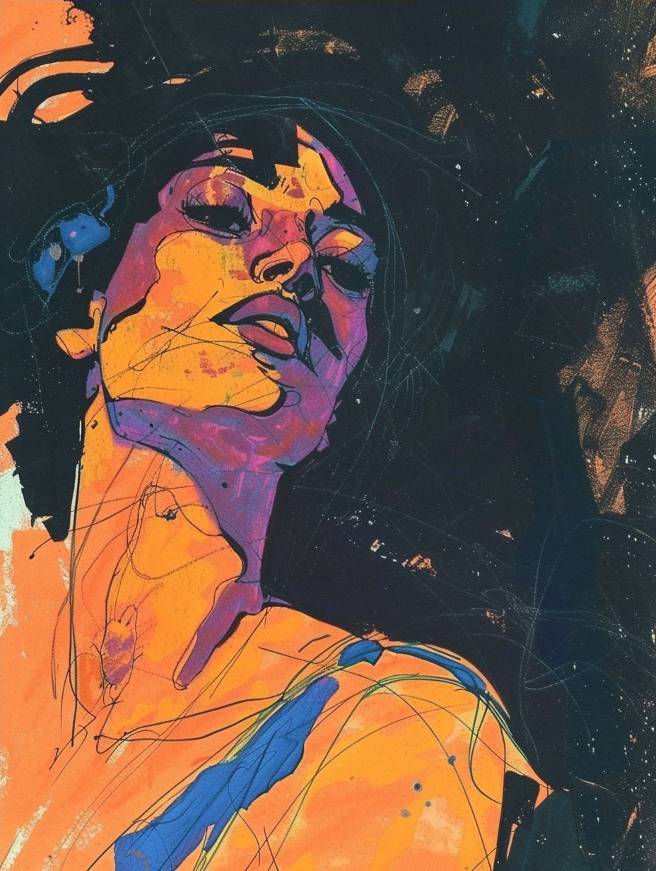 Vibrant Shadow Portrait