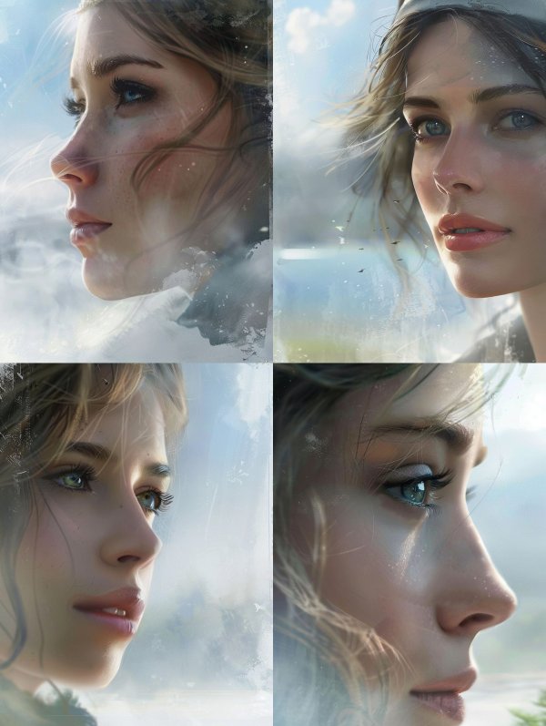 Ethereal Winter Gaze