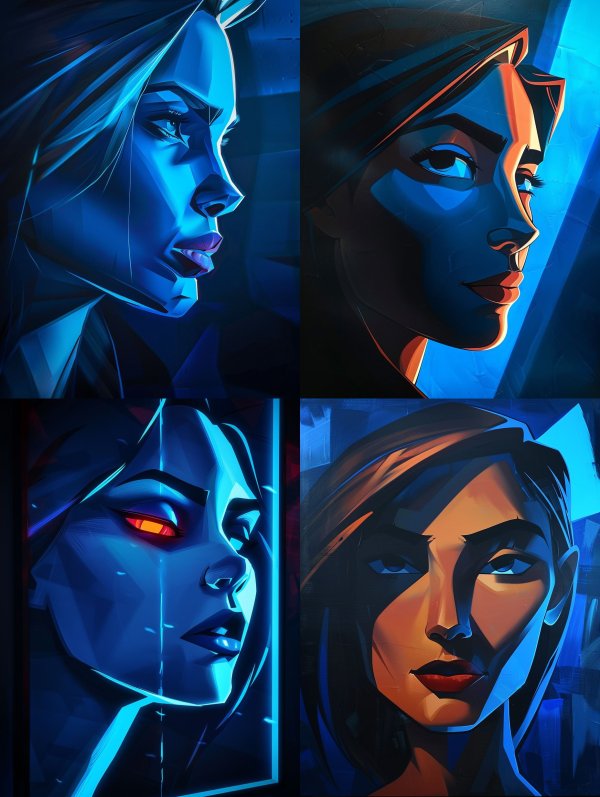 Neon Cobalt Prism