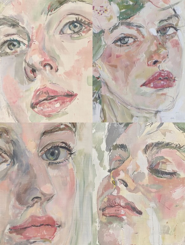 Ethereal Watercolor Gaze
