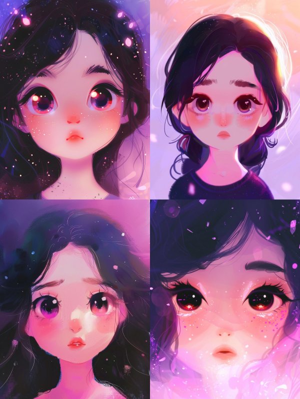 Ethereal Dreamy Anime Portraits