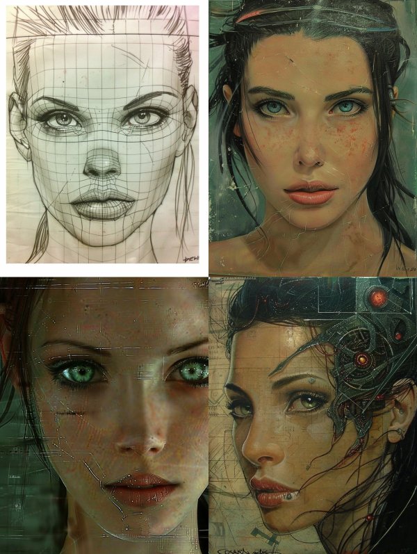 Cybernetic Evolution Portrait Study