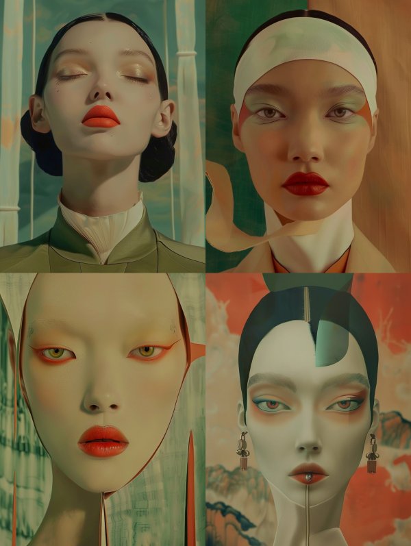 Serene Ethereal High Fashion Portrait