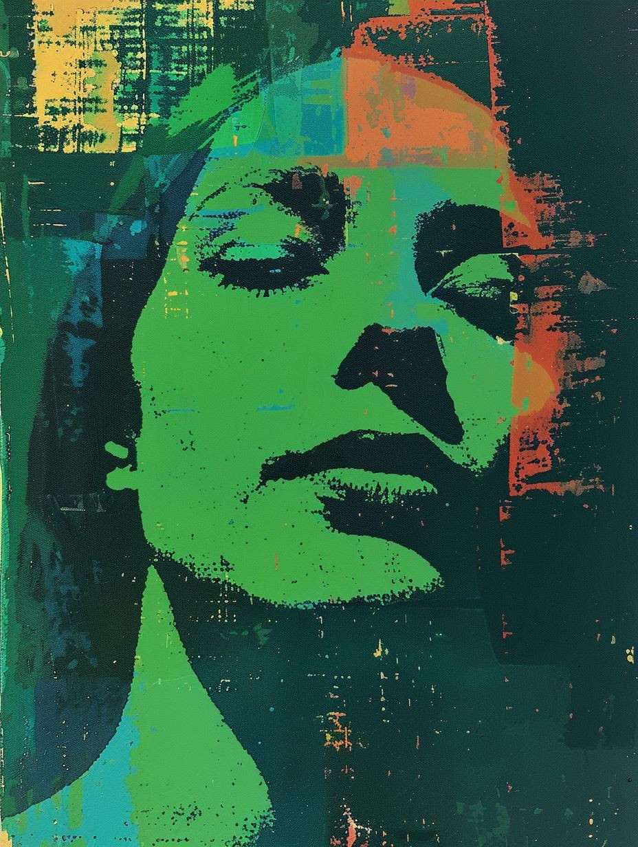 Neon Grunge Portrait
