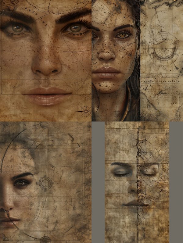 Cartographic Soul Portrait Study