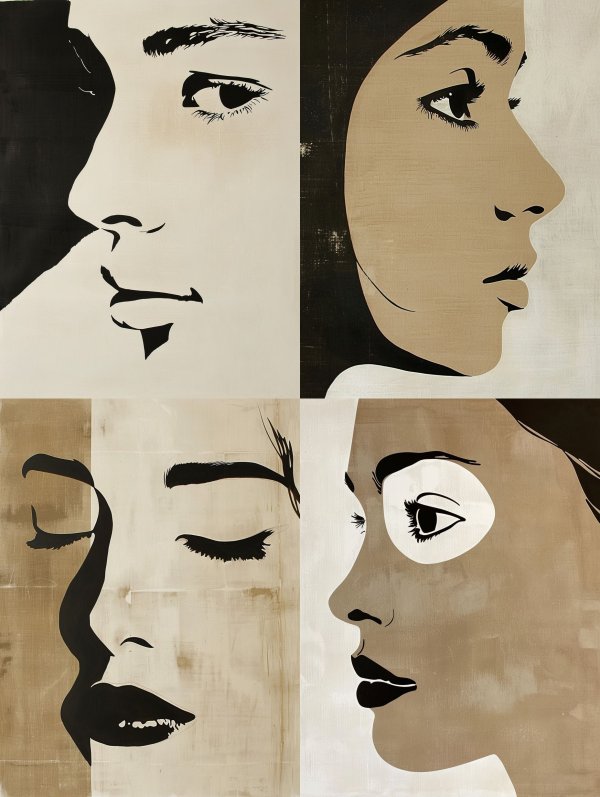 Noir Silhouette Portrait