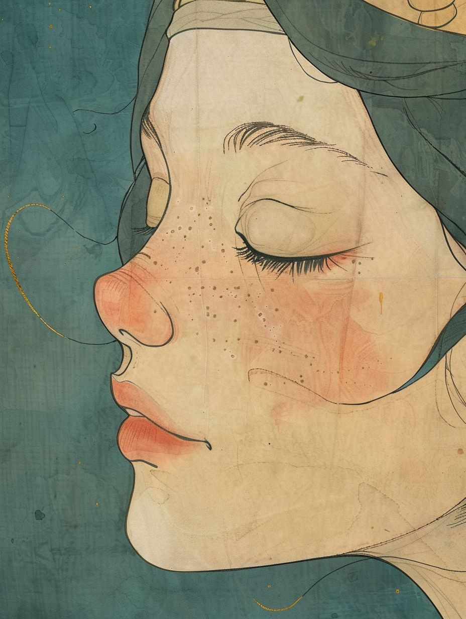 Ethereal Gaze in Soft Pastel