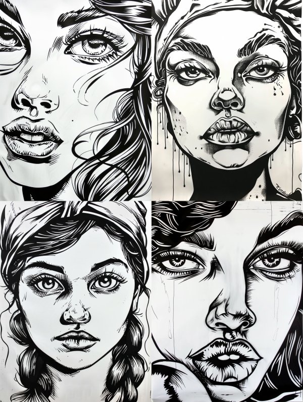 Noir Ink Portrait