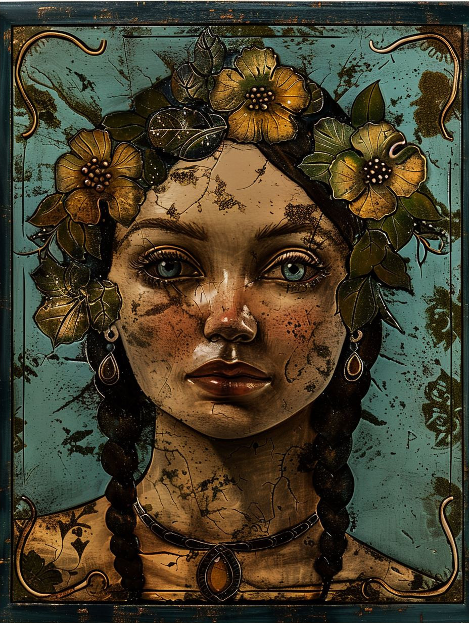 Weathered Portrait of Timeless Grace