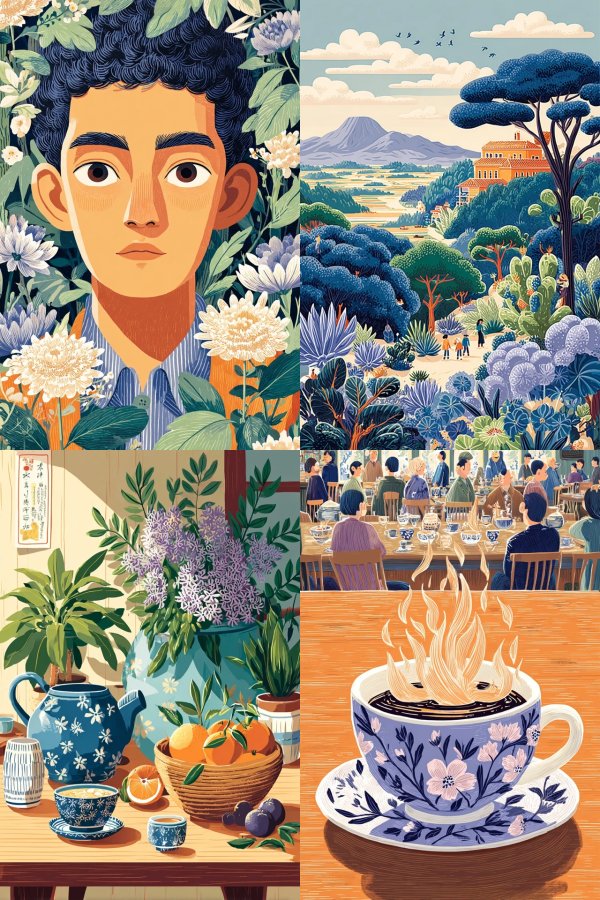 Floral Harmony Portrait
