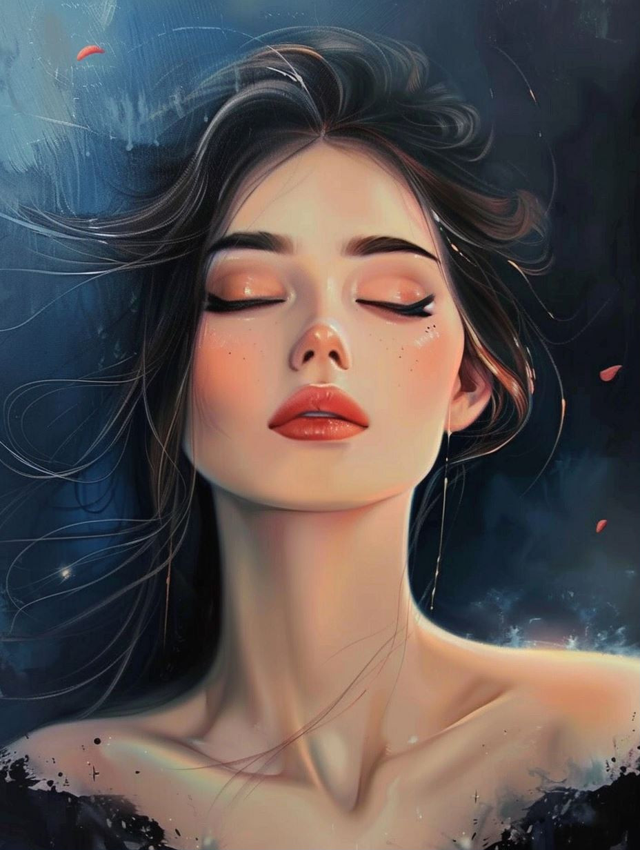 Ethereal Dream of Midnight Blue
