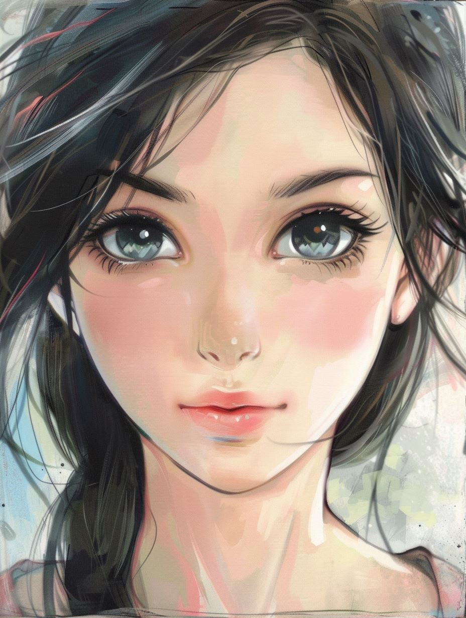 Ethereal Digital Portrait Study