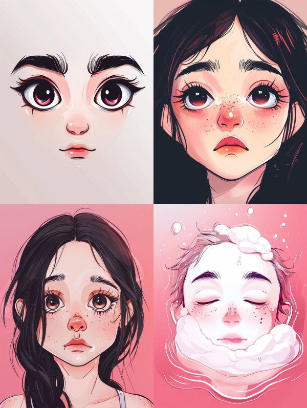 Ethereal Stylized Portrait Gaze