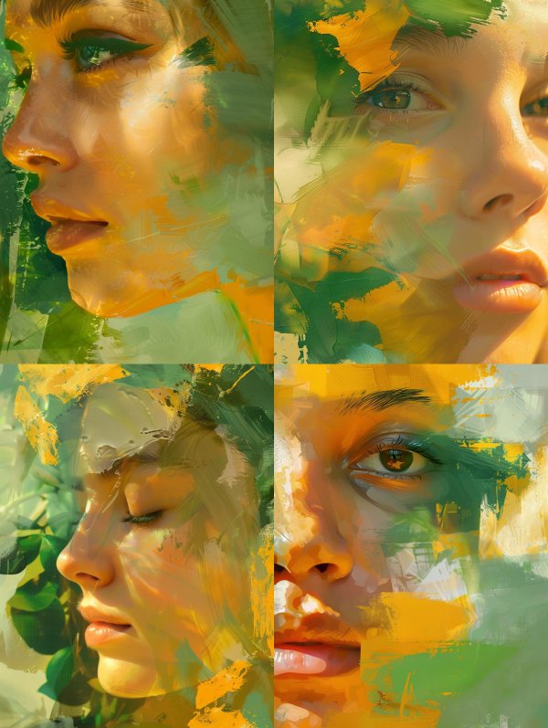 Amber Gaze Impressionism