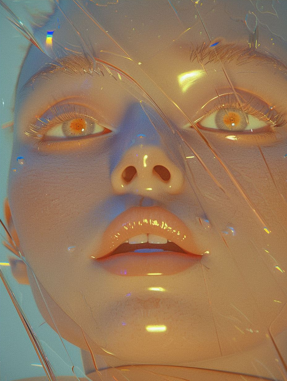 Ethereal Glow Through Plastic