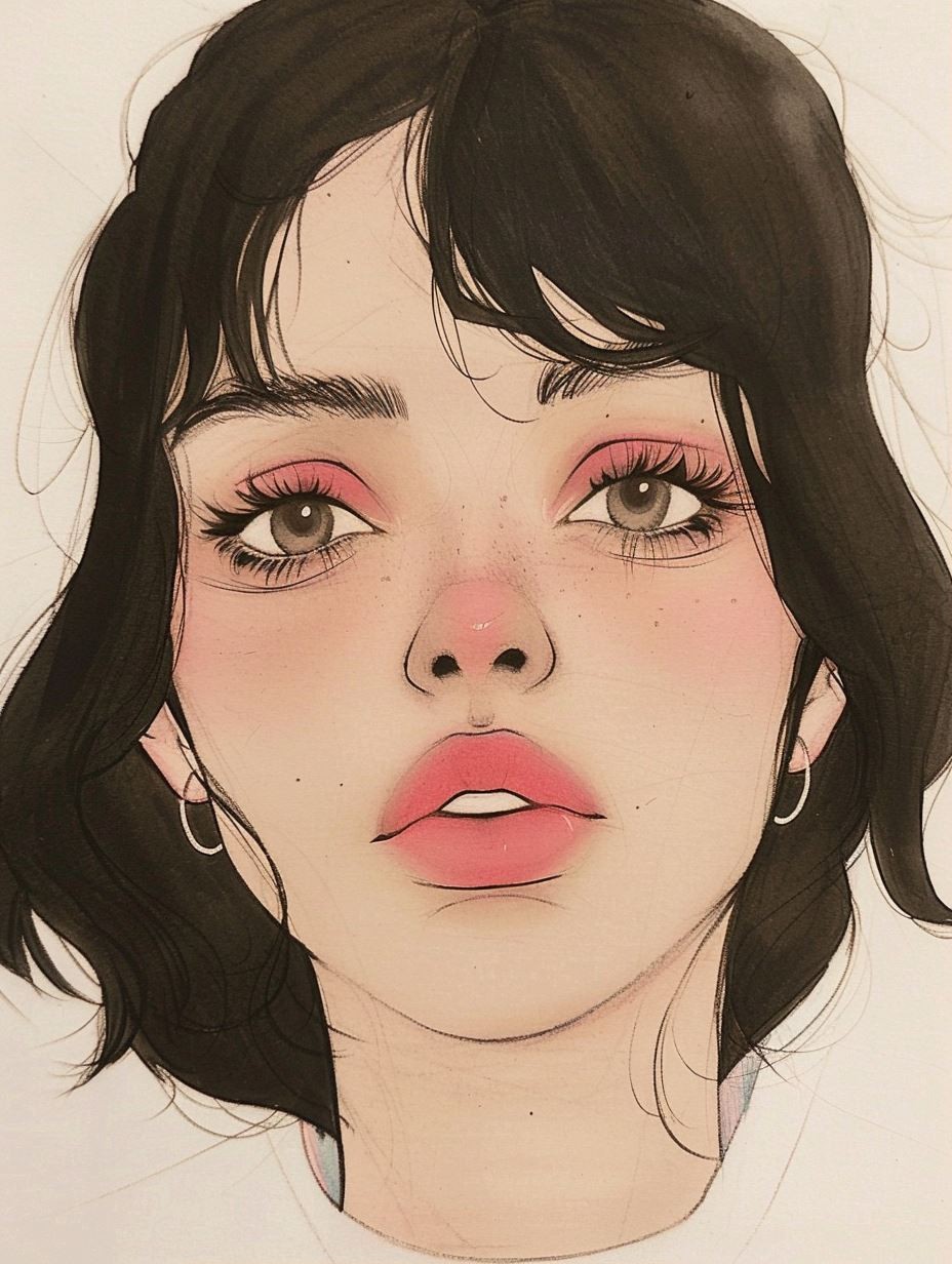 Velvet Blush Portrait - Image 1