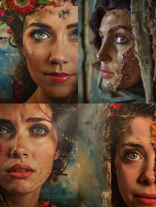 Ethereal Portraits of Fragmented Beauty