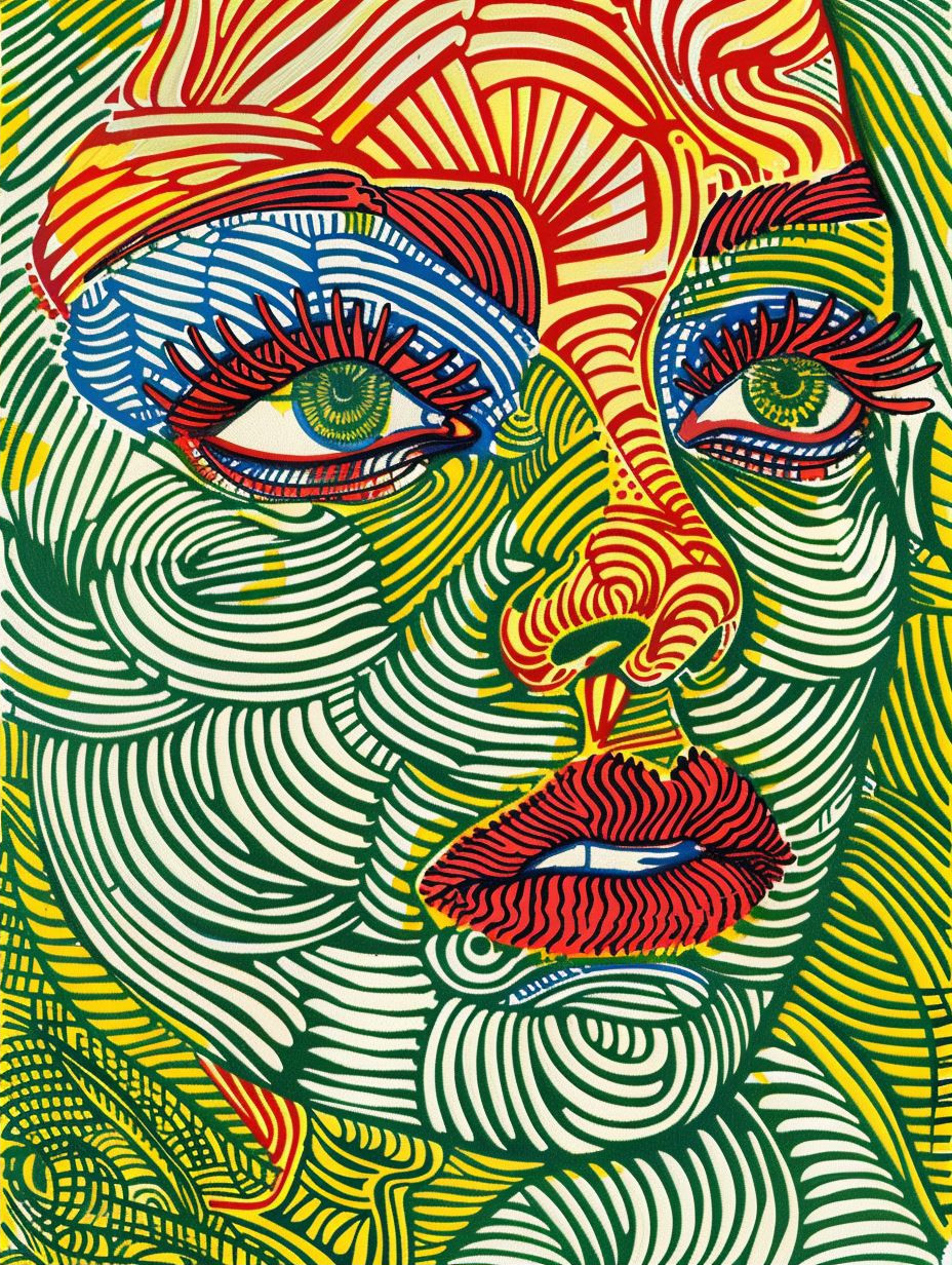 Hyper-Detailed Stippled Portrait Art