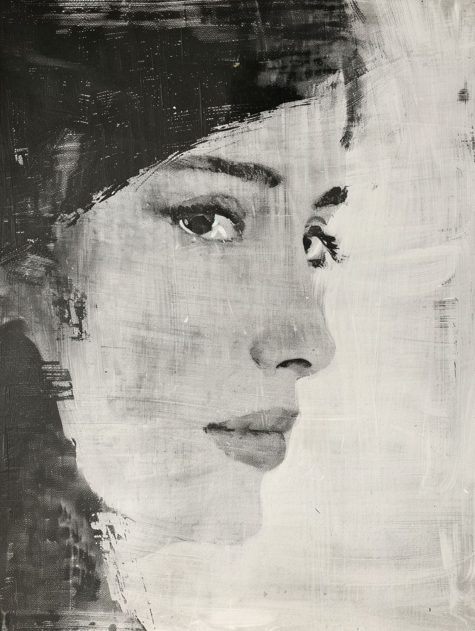 Melancholy in Monochrome Paint