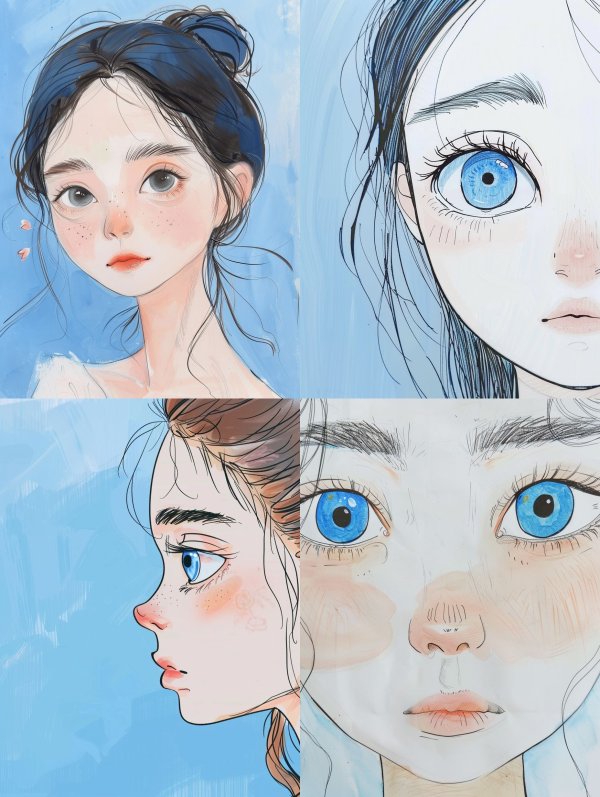 Azure Dream Portrait