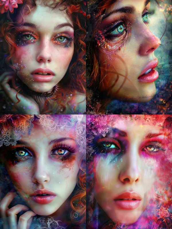 Celestial Glitter Ethereal Portrait