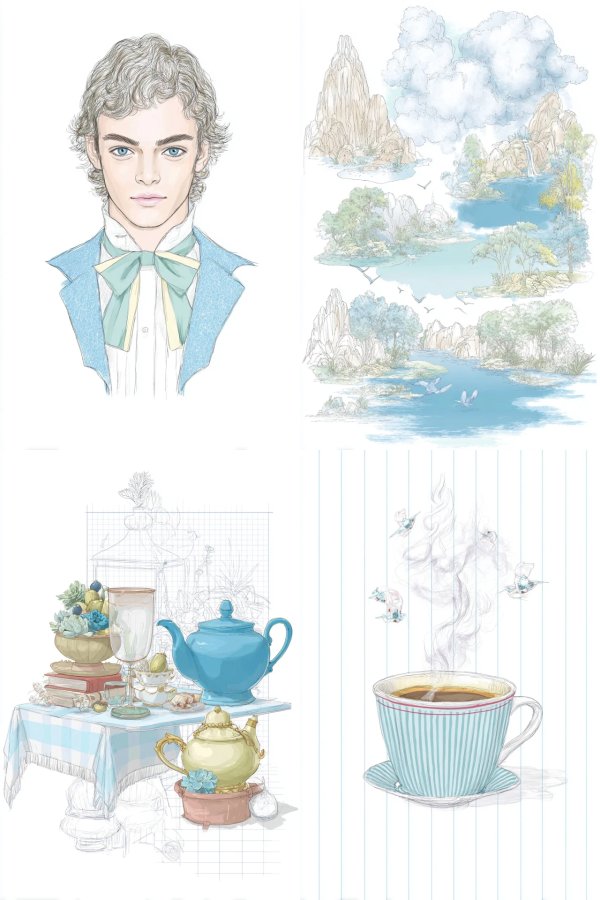 Elegant Pastel Portrait