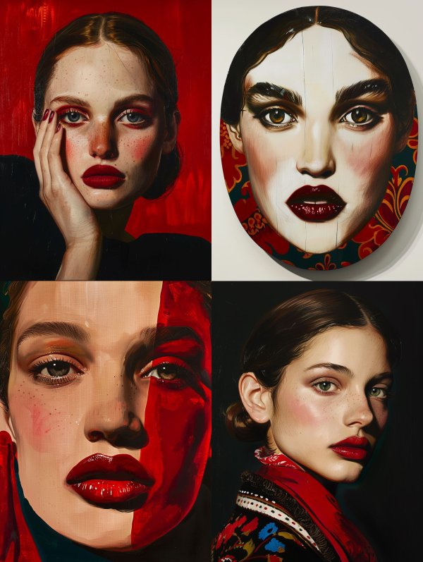 Crimson Gaze Portrait