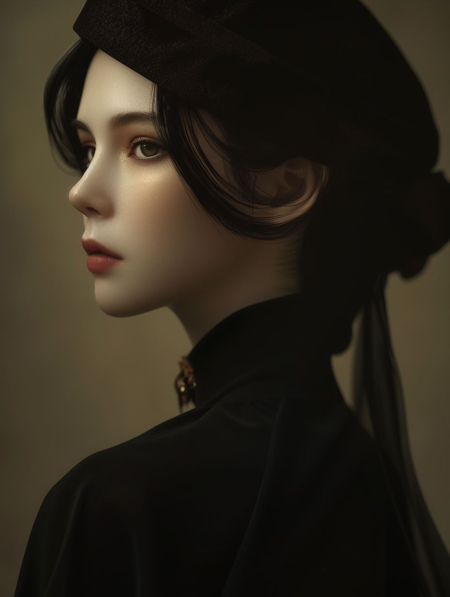 Ethereal Porcelain Beauty Portrait