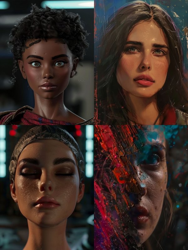 Hyper-Realistic Digital Portrait Art