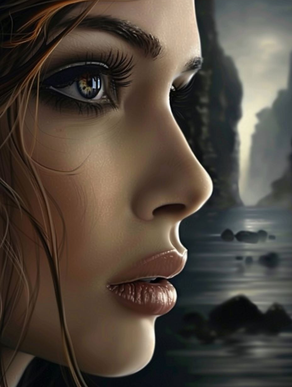 Fragile Porcelain Soul Portrait - Image 3