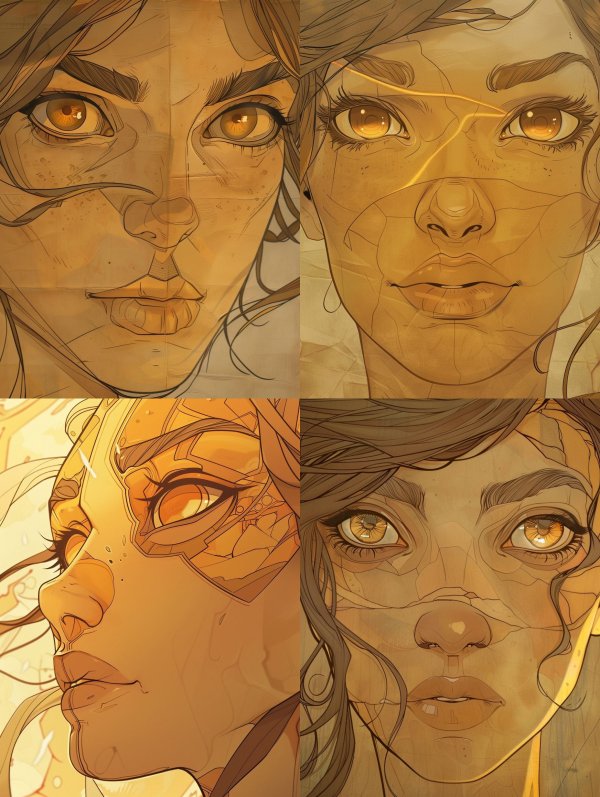 Amber Ink Gaze