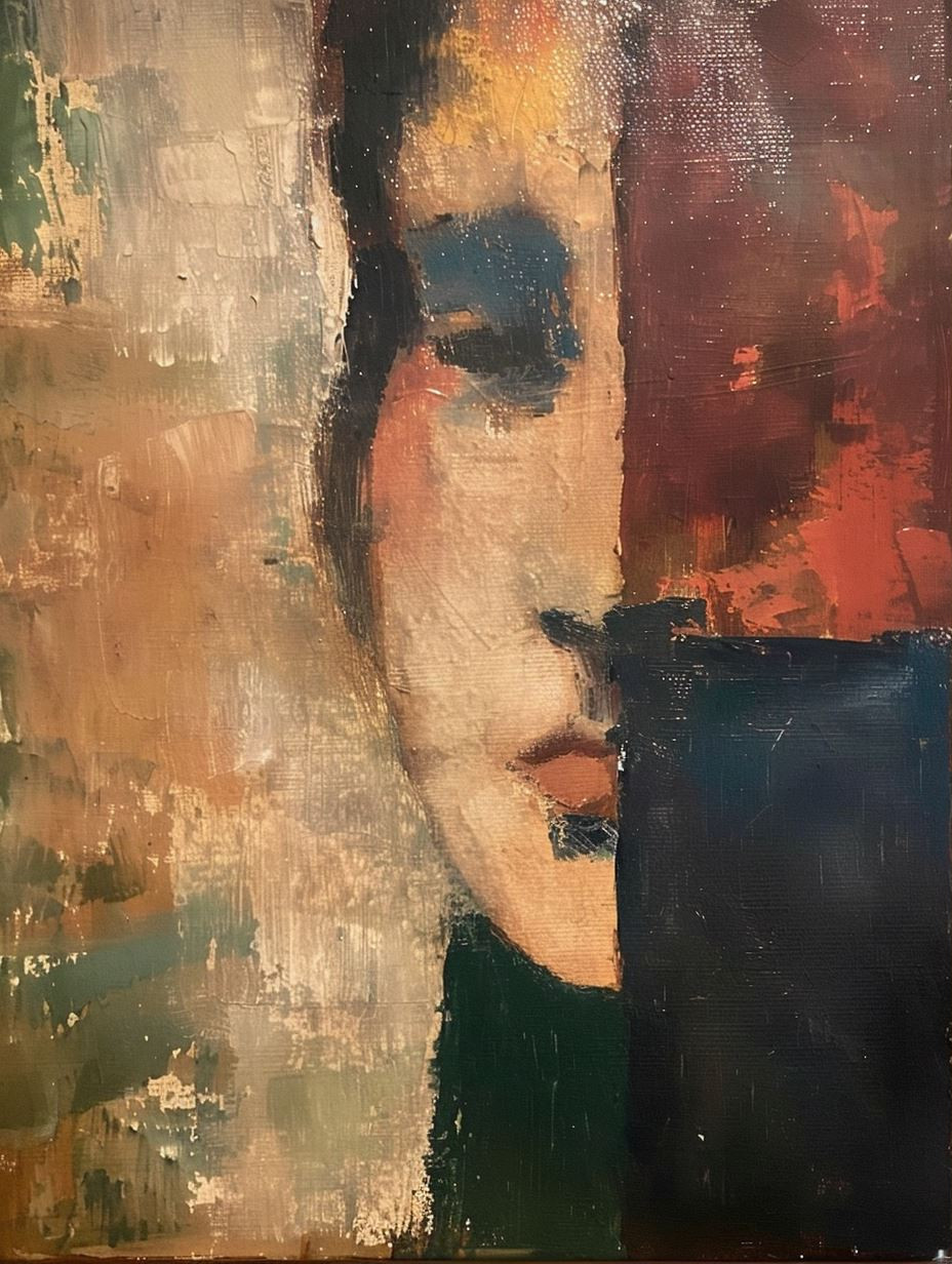 Fragmented Gaze in Oil