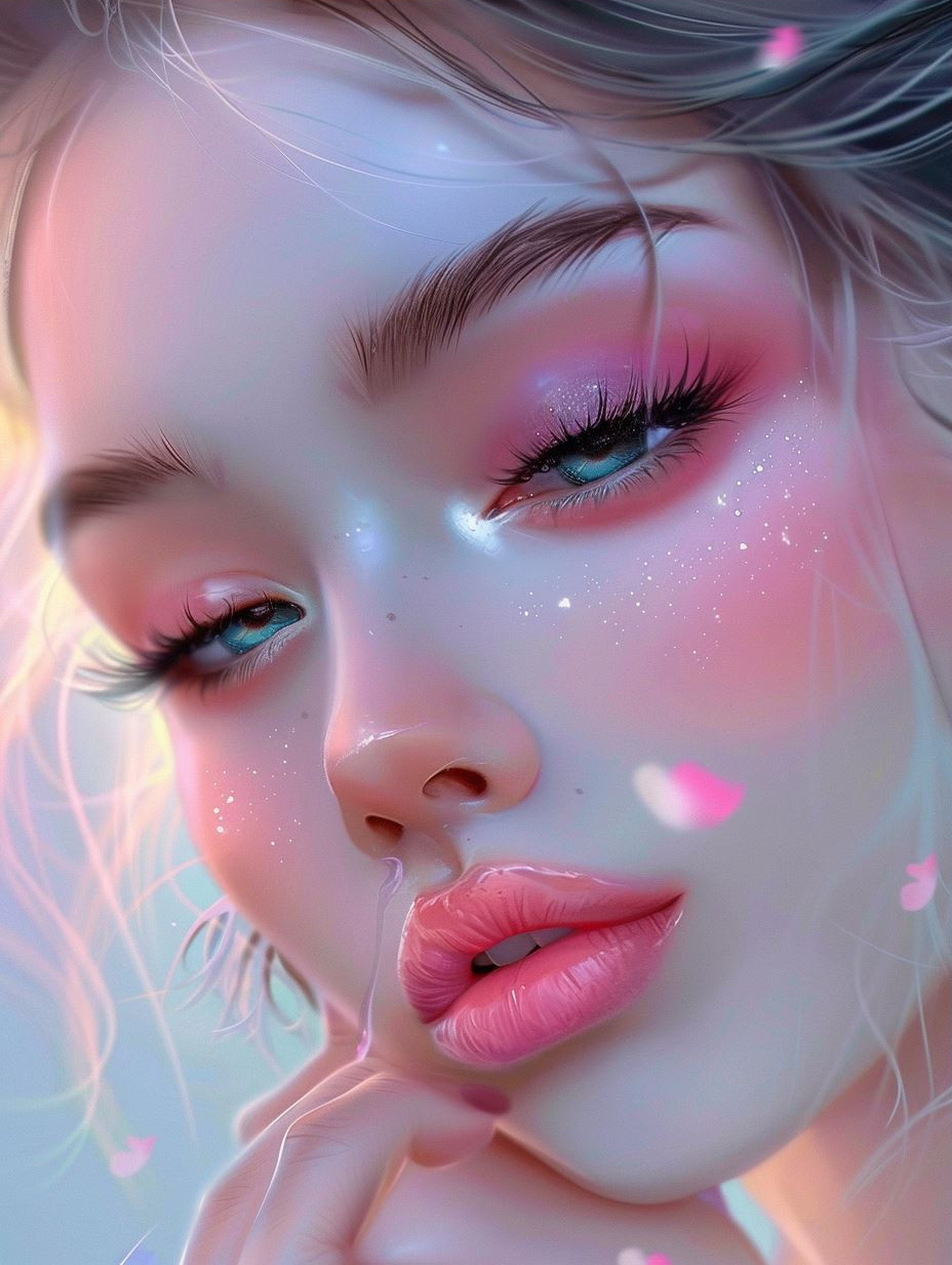Ethereal Pastel Dream Portrait