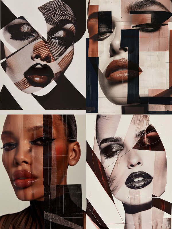 Fragmented Noir Elegance