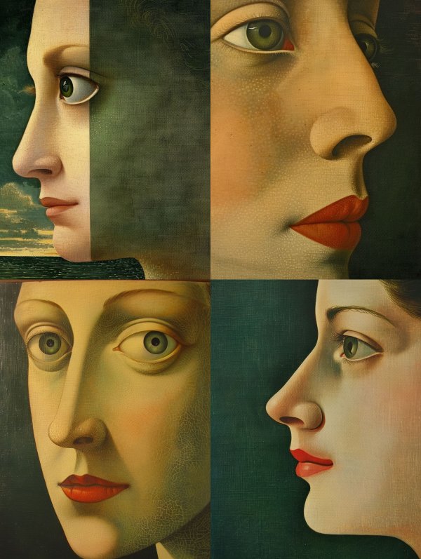 The Divided Gaze Portrait