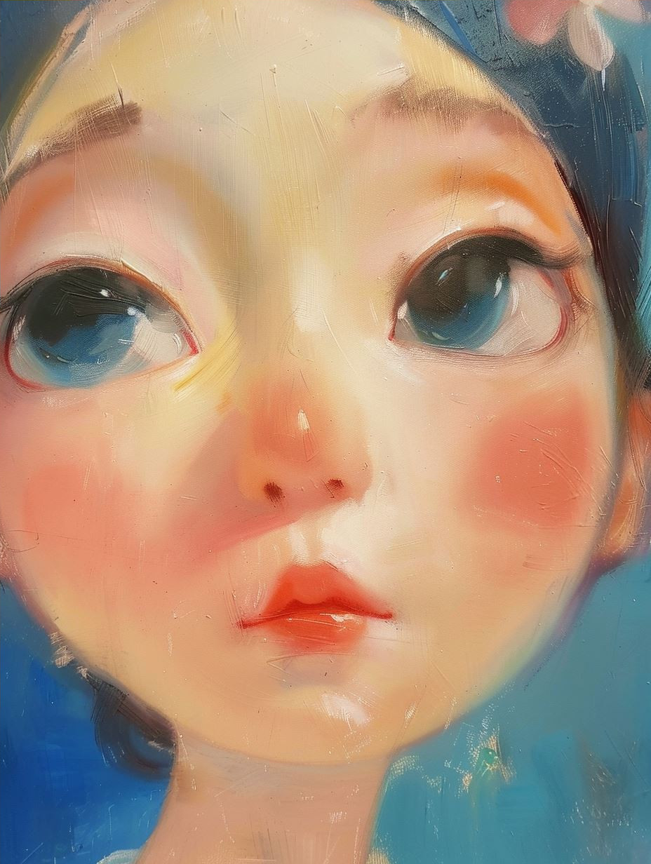 Ethereal Azure Gaze