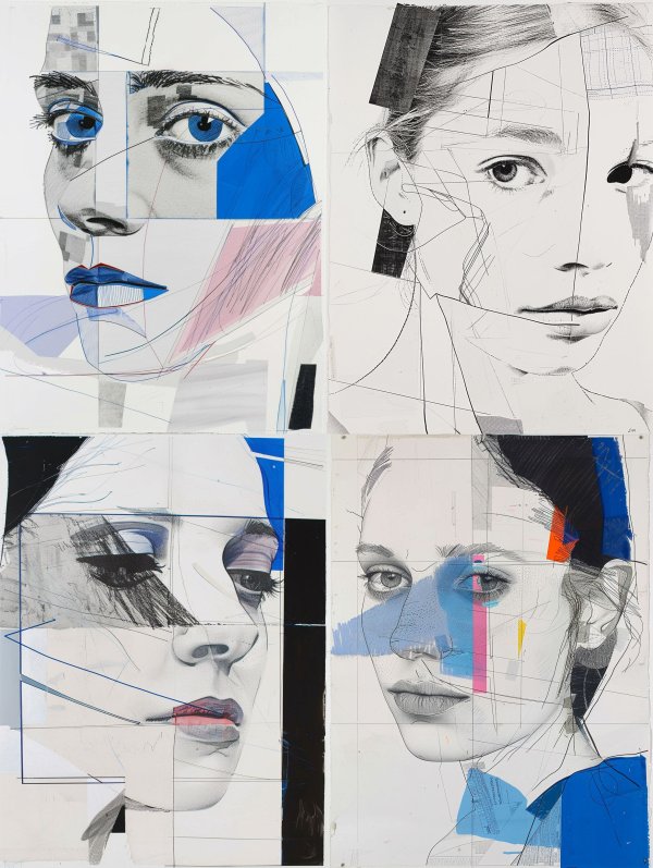 Fragmented Azure Gaze