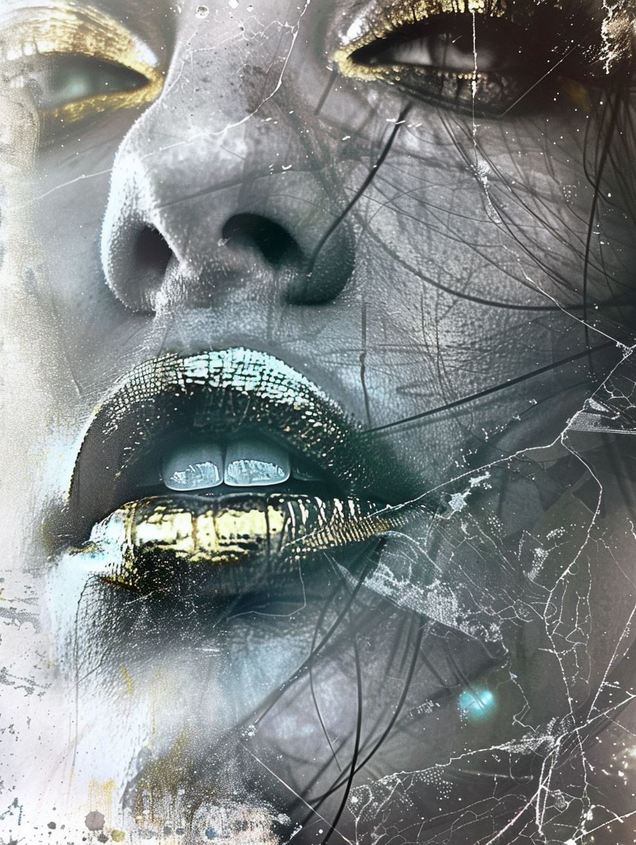 Glittering Gaze Through Frozen Glass