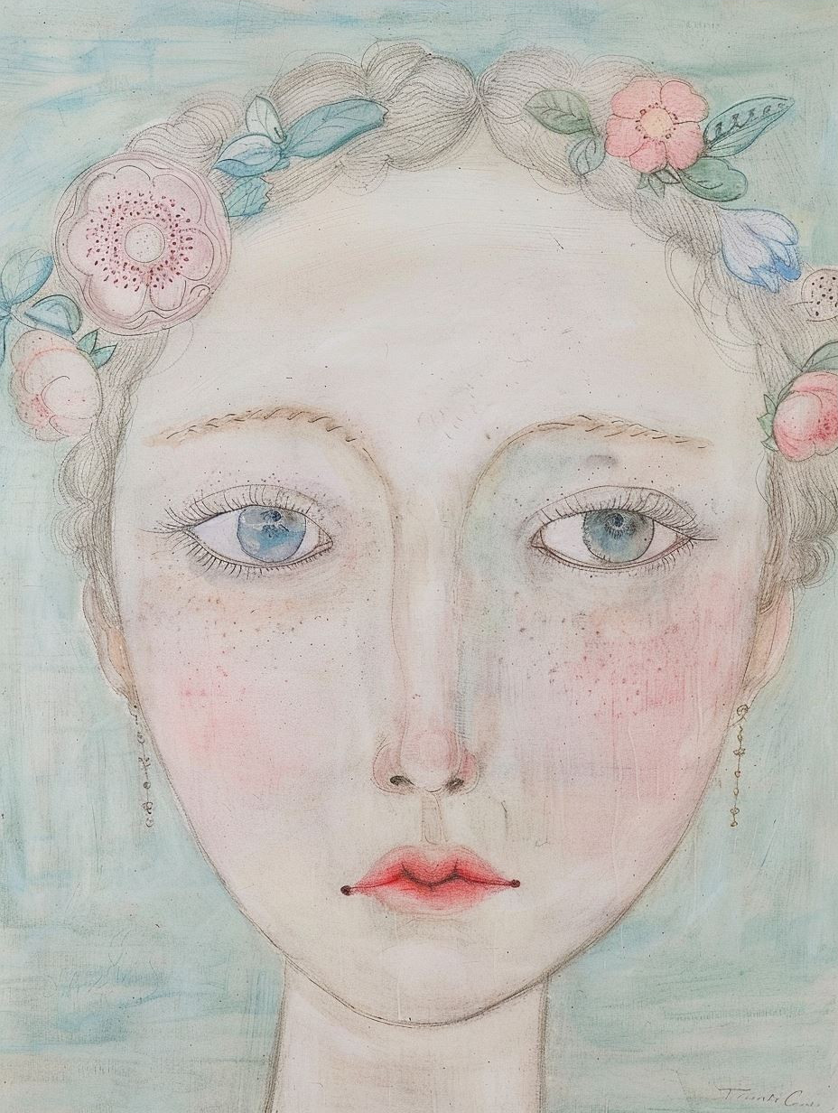 Ethereal Bloom Portrait Study