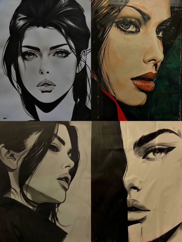 Moody Noir Digital Portraiture