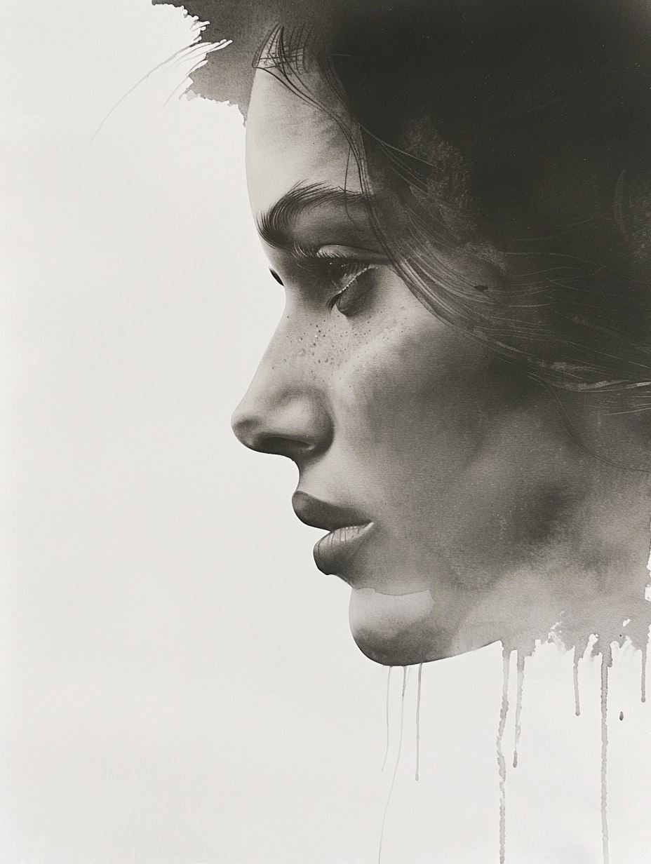 Ethereal Charcoal Portrait Study