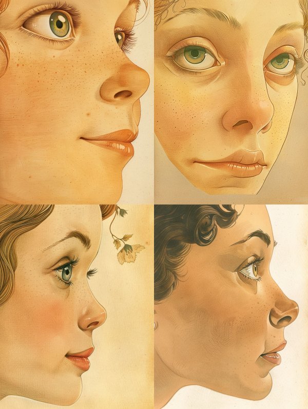 Golden Hour Freckled Portrait