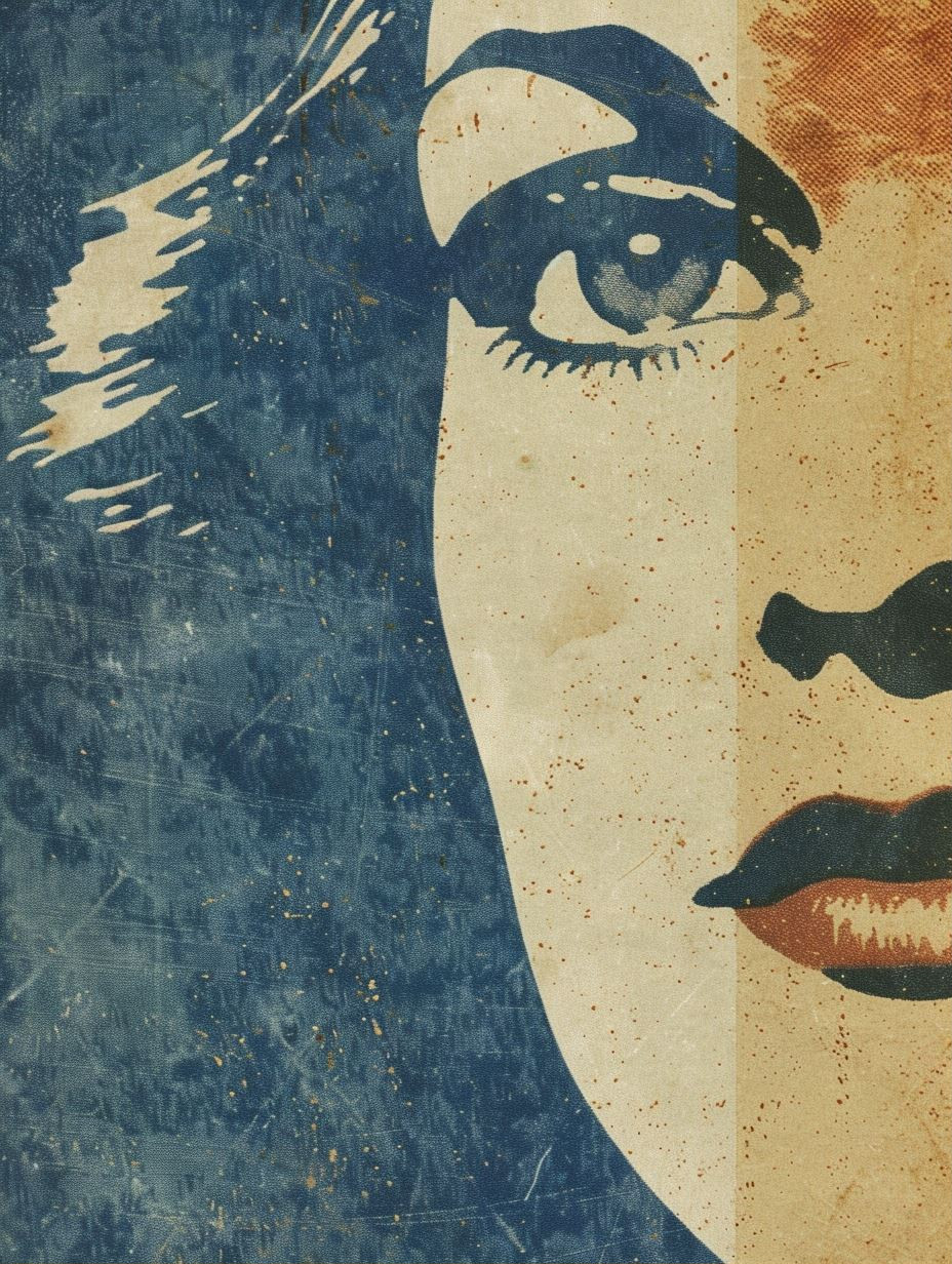 Vintage Pop Art Portrait