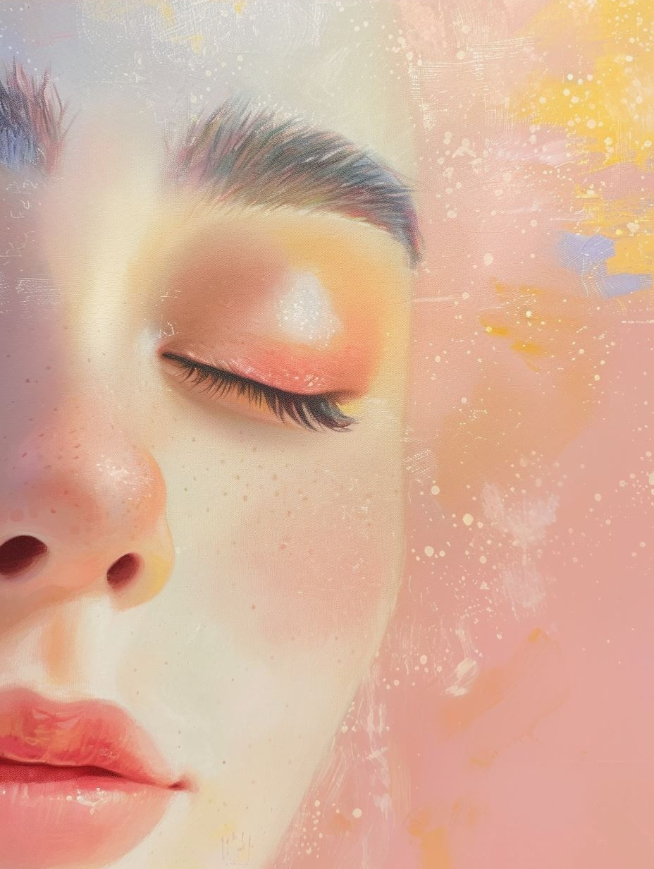 Ethereal Pastel Dream Portrait