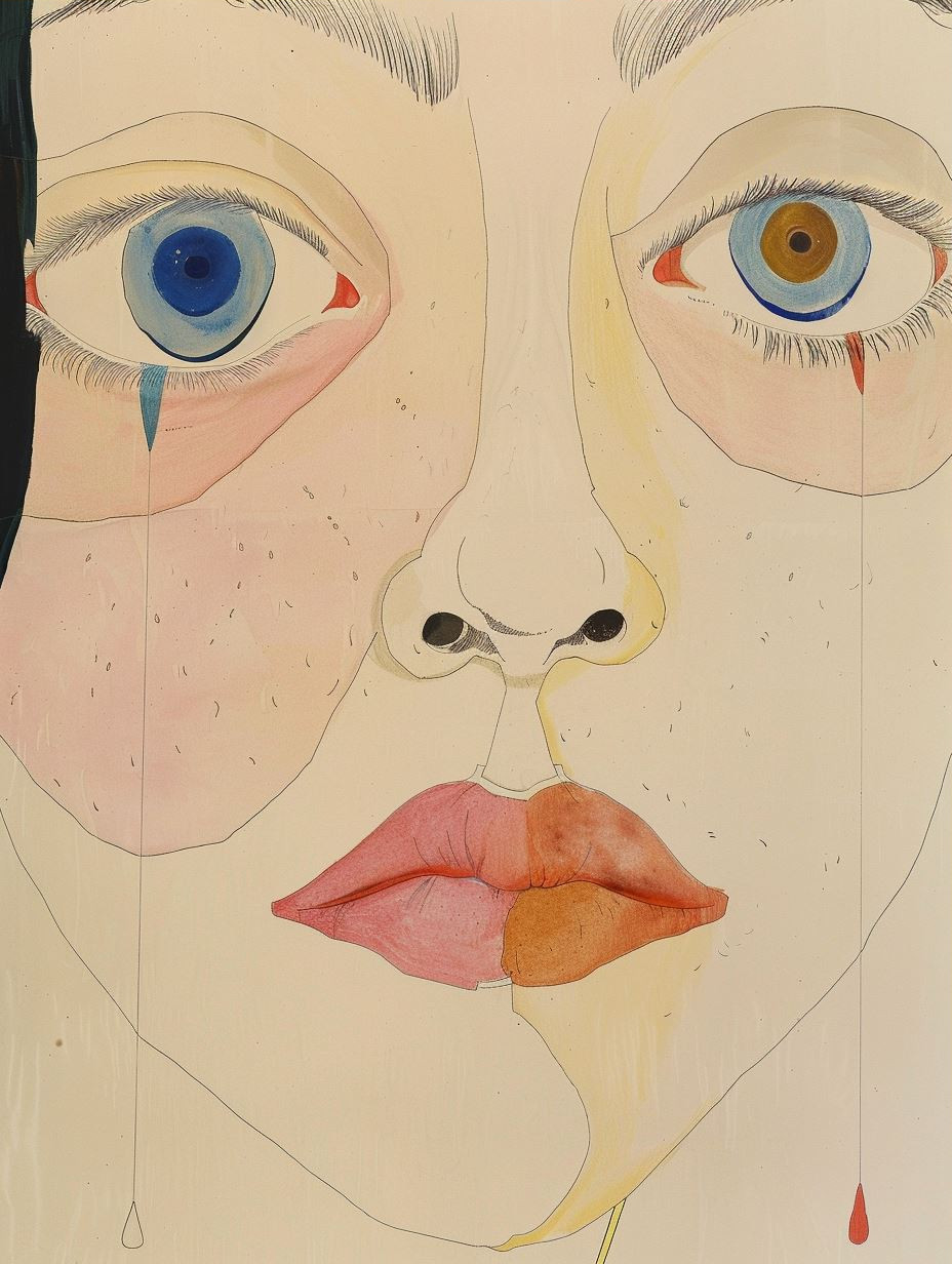 Fragmented Surrealist Portrait Study