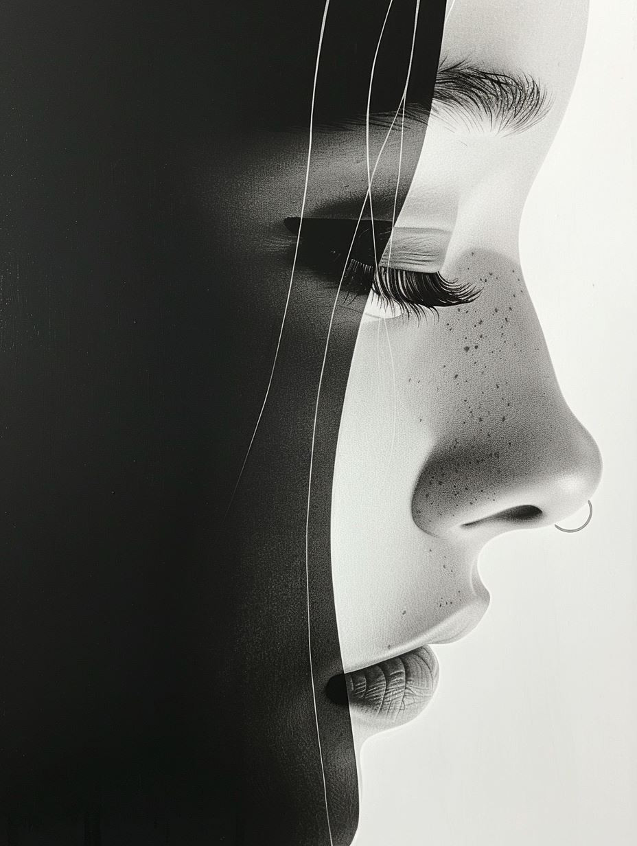Ethereal Monochrome Portrait Study