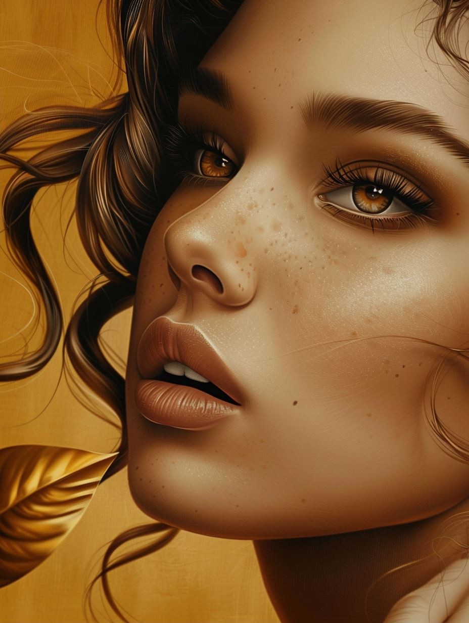 Golden Gaze Elegance