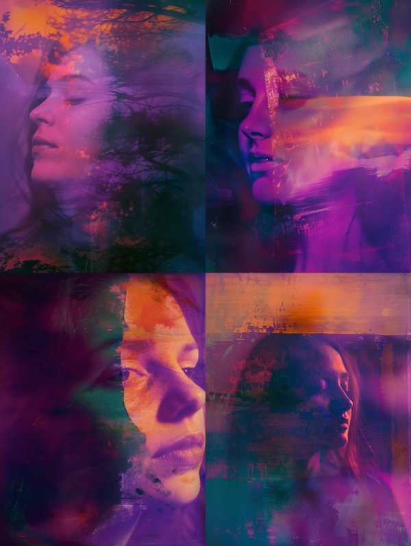 Neon Dream Double Exposure